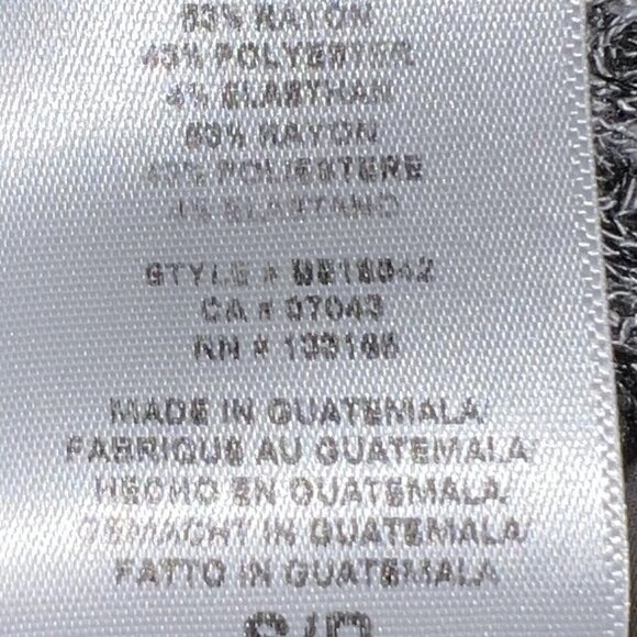 Anthropologie Eri + Ali Bronte Mock Neck Tiered Sweater Small Gray Babydoll - Picture 10 of 11